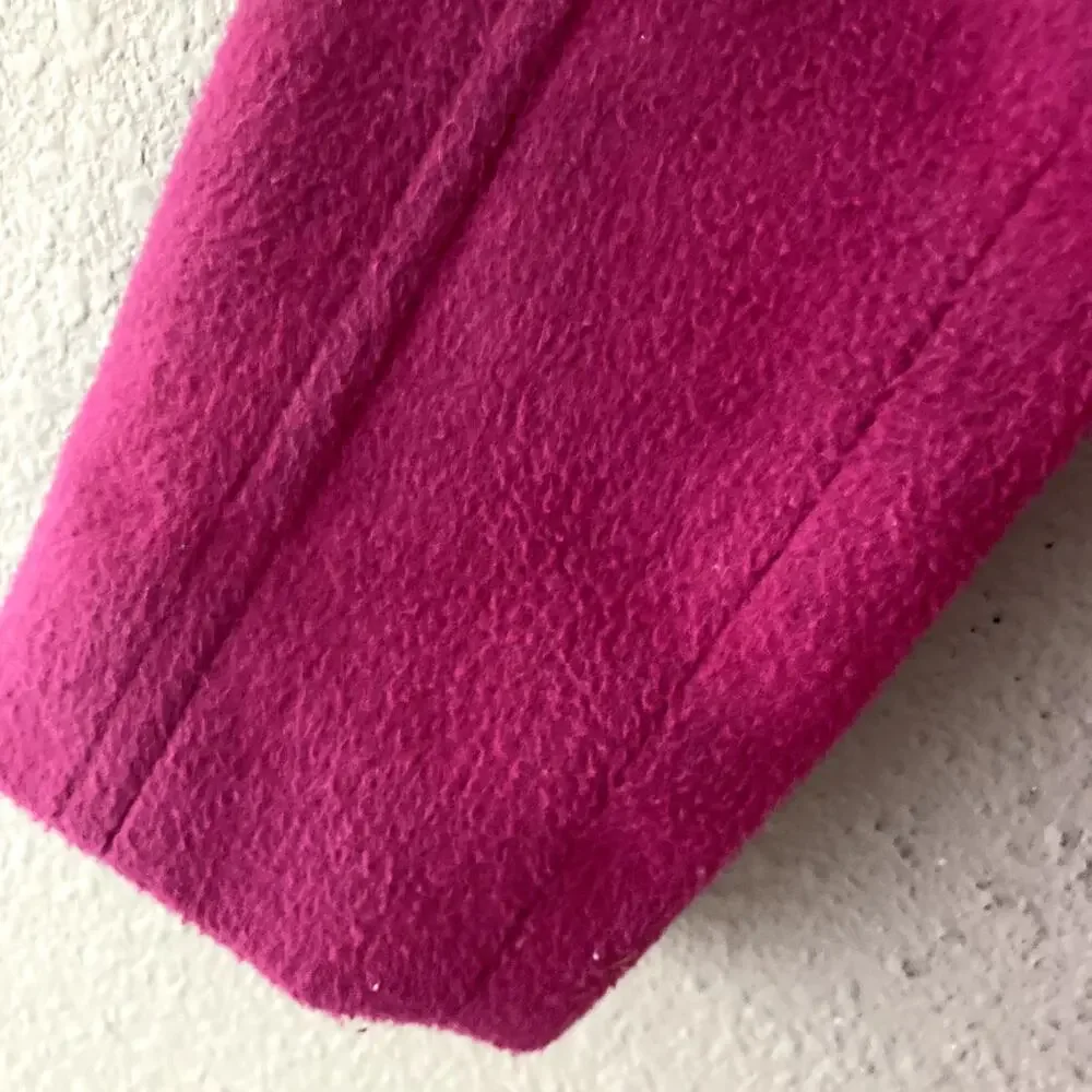 Gap Kids Solid Peacoat Wool Blend Fuchsia Petal Pink XS 4/5
